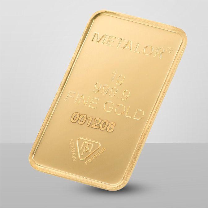 Investiční zlatý slitek 1g - Metalor