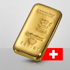 Investiční zlatá cihla 250g - Metalor