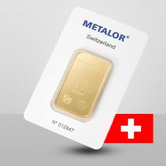 Investiční zlatý slitek 20g - Metalor