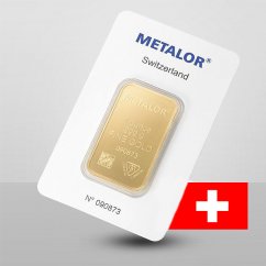 Investiční zlatý slitek 31,1g - Metalor