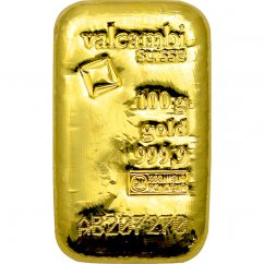 Investiční zlatý slitek 100g - Valcambi