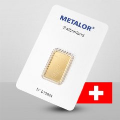 Investiční zlatý slitek 5g - Metalor